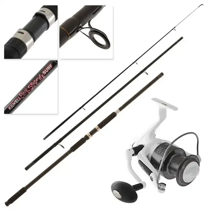 TiCA Ezi-Surf ES8000 Kilwell Black Shadow 1403SU Surf Combo 14ft 10-15kg 3pc