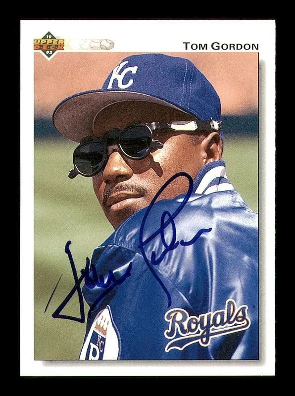 Tom Gordon Autographed 1992 Upper Deck Card #476 Kansas City Royals SKU #184205