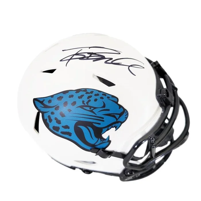 Tony Boselli Signed Jacksonville Jaguars Lunar Eclipse Speed Mini Football Helmet (JSA)