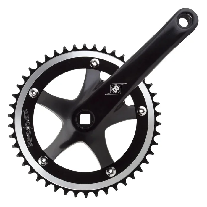Trackstar 170×46 103mm JIS Square Taper crankset black/black