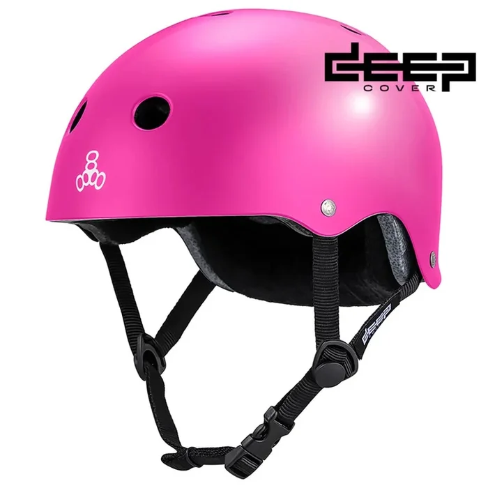 Triple 8 Deep Cover Helmet – Pink Gloss