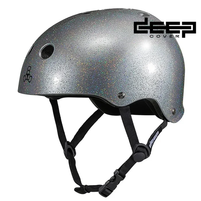 Triple 8 Deep Cover Helmet – Silver Glitter