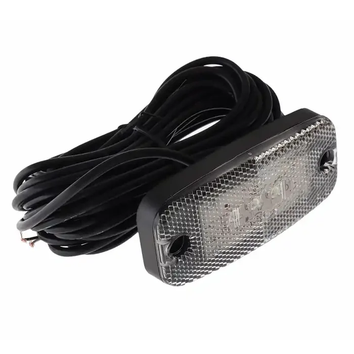 Trojan Trailer Multi Volt LED Marker Light White 110x50mm