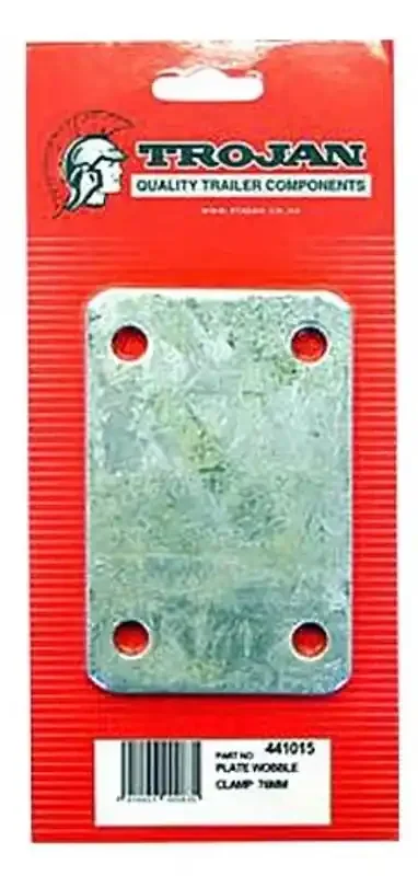Trojan Trailer Wobble Roller U-Bolt Mount Plates 89mm Chassis