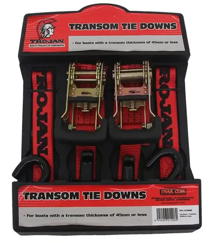 Trojan Transom Tie Down Straps 45mm x 200mm Qty 2