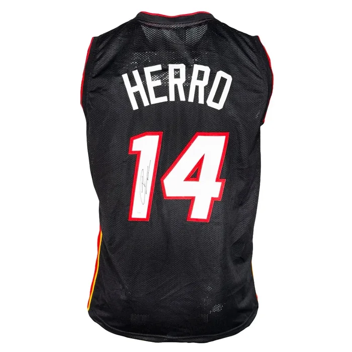 Tyler Herro Signed Miami Black Basketball Jersey (JSA)