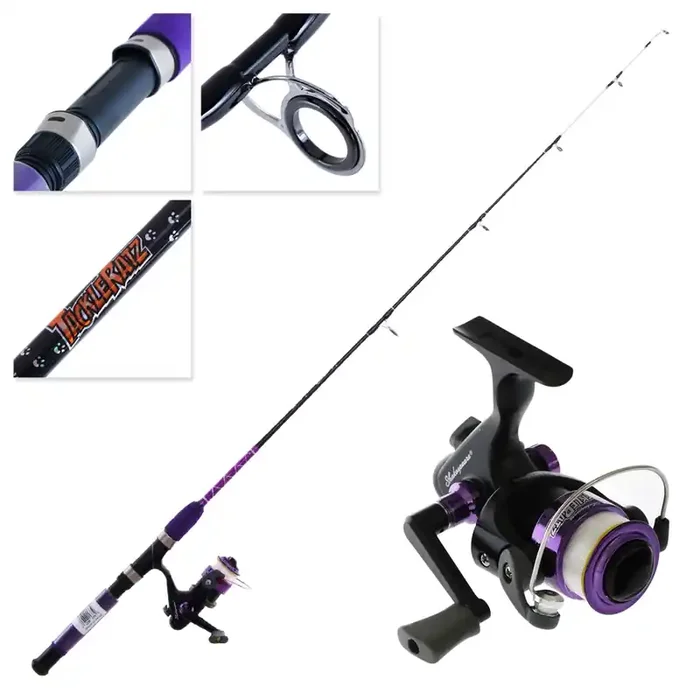 Ugly Stik Tackleratz Spinning Kids Combo Purple 3.9ft 2-4kg 1pc