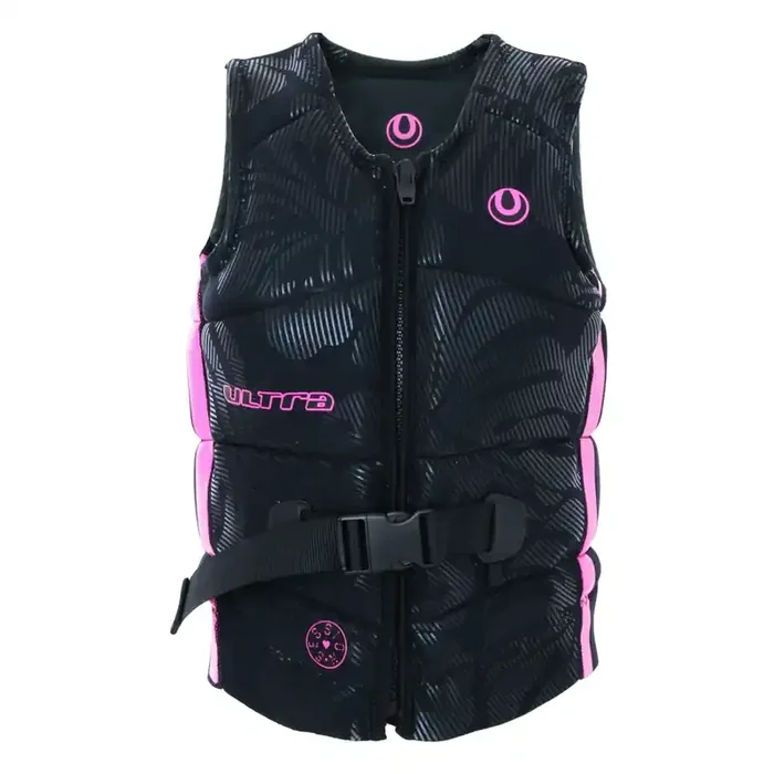 Ultra Session Neoprene Level 50 Womens Life Vest Black/Pink 14