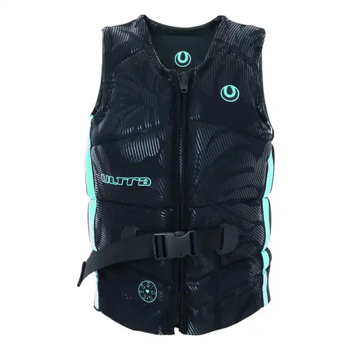 Ultra Session Neoprene Level 50 Womens Life Vest Black Teal Size 16