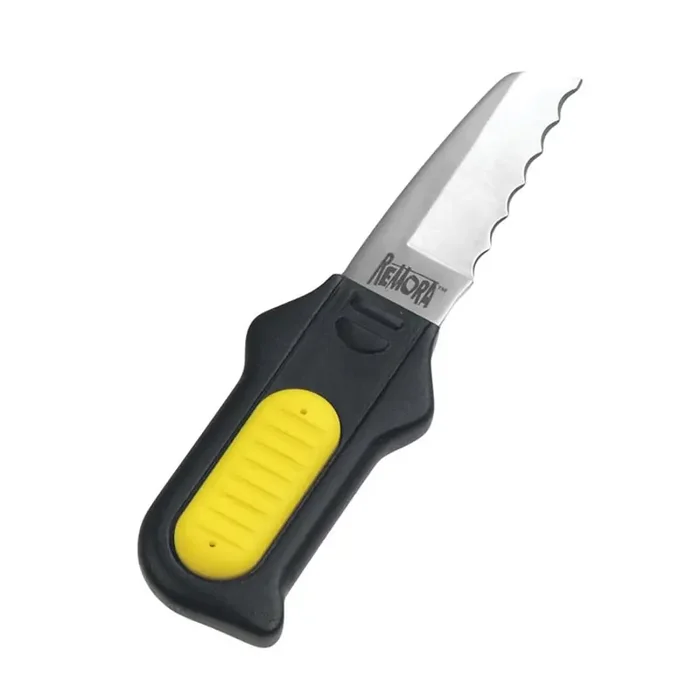 Underwater Kinetics Remora Hydralloy Blunt Tip Dive Knife 7cm Yellow