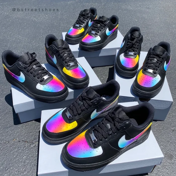 US Women’s size 8.5 Black Nike AF1 (EU 40) Custom Order – Sylvia Galfo Invoice 2