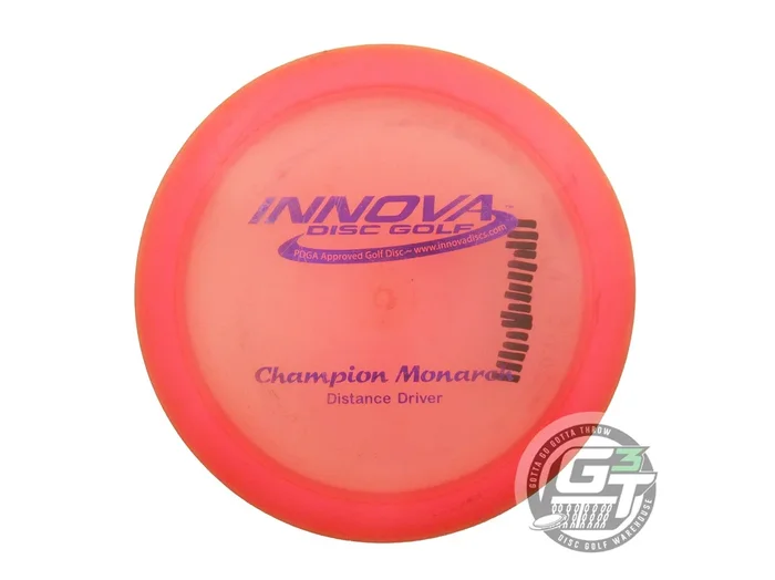 USED Innova Champion Monarch 175g Pink Purple Foil PFN Distance Driver Golf Disc