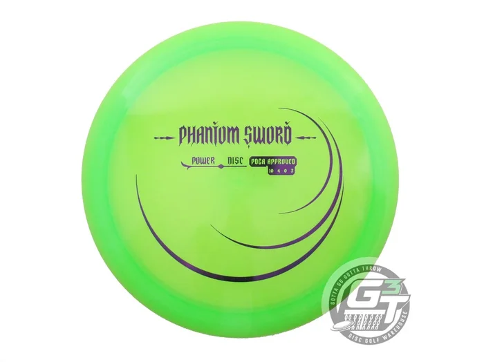 USED Innova Champion PHANTOM SWORD 174g Lime Purple Foil Distance Driver Disc