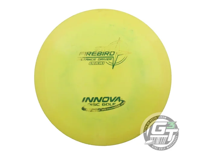 USED Innova Star Firebird 166g Yellow Green Foil Distance Driver Golf Disc