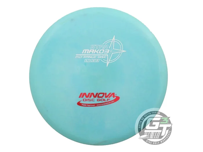 USED Innova Star Mako3 179g Teal White & Red Foil Midrange Golf Disc