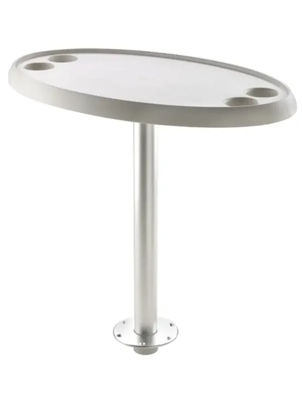 V-Quipment PTTR68 Quick Remove Oval Table with Pedestal