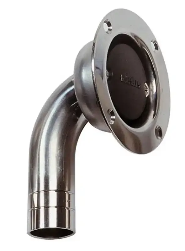 V-Quipment Stainless Steel Breather Nipple 19mm Diameter Angled