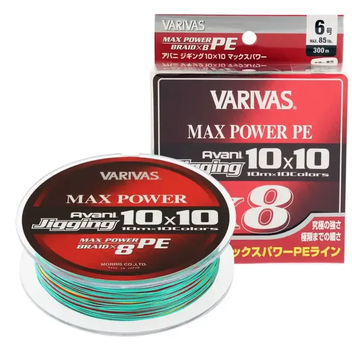 Varivas Avani Jigging 10×10 Max Power PE X8 Braid 300m