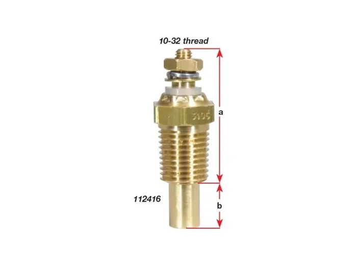 Veethree Instruments Sender Water Temp Sgl 1/4 Npt