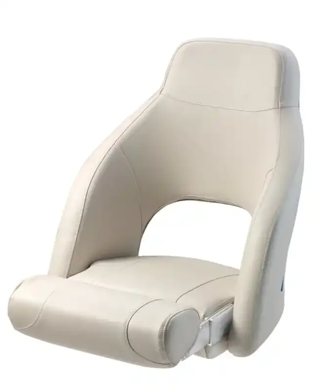 VETUS Admiral Sports Helm Seat With Lateral Supports And Flip Up Squab White