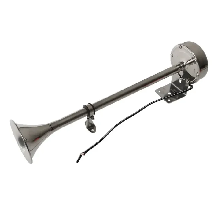 VETUS Single Trumpet Horn 24 V Stainless Steel Low Pitch