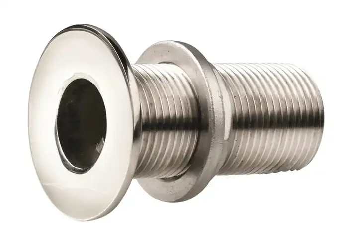 VETUS Thru Hull S/S Flush Flange Polished