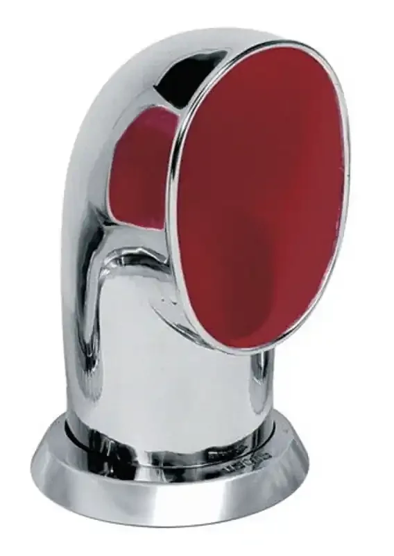 VETUS Tom S Stainless Steel Cowl Ventilator 100mm with Red Interior