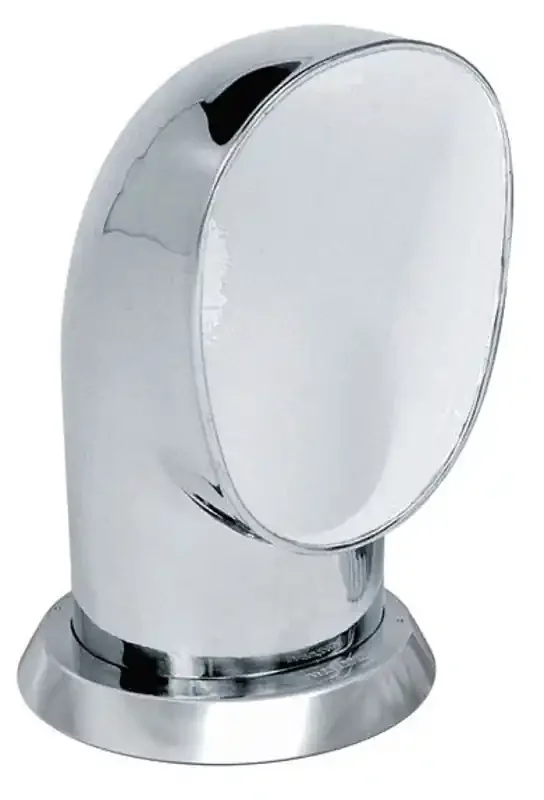 VETUS Yogi S Stainless Steel Cowl Ventilator 125mm with White Interior
