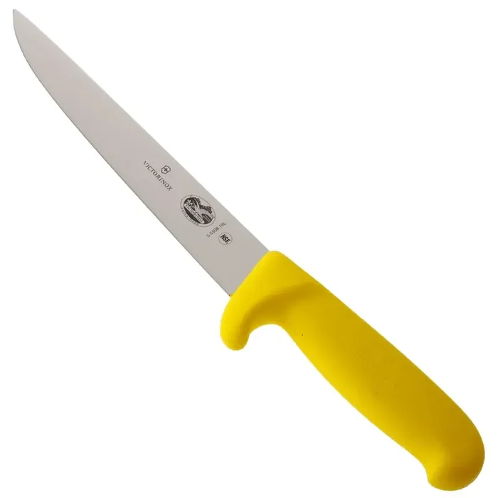 Victorinox Fibrox Boning and Sticking Knife Yellow Handle 18cm