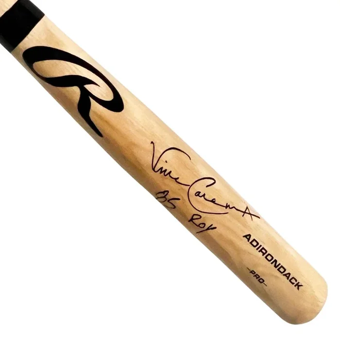 Vince Coleman Signed 85 ROY Inscription Rawlings Blonde Baseball Bat (JSA)
