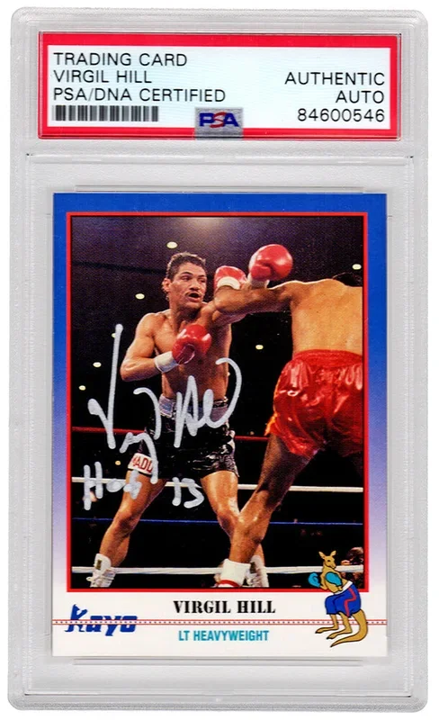 Virgil Hill Signed 1991 Kayo Boxing Trading Card #101 w/HOF’13 – (PSA/DNA Encapsulated)