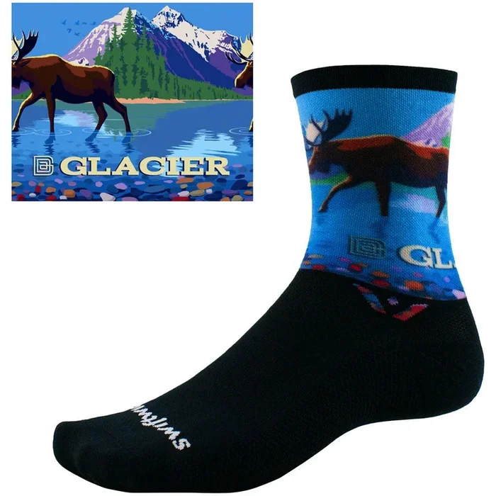 Vision Six Impression National Park Bike Socks – Impression Glacier