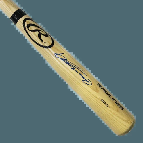 Vladimir Guerrero Autographed Rawlings Baseball Bat Blonde (JSA)