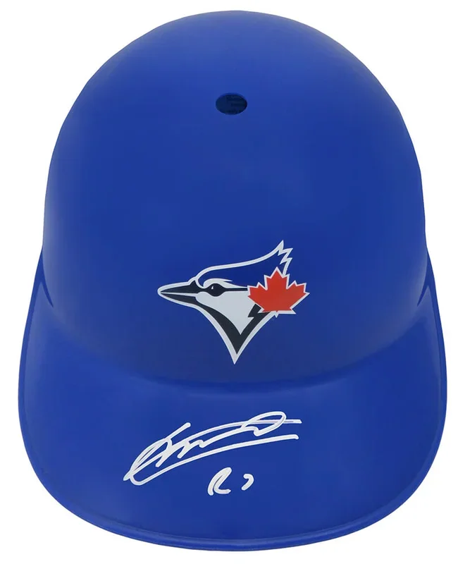 Vladimir Guerrero Jr Signed Toronto Blue Jays Replica Souvenir Batting Helmet