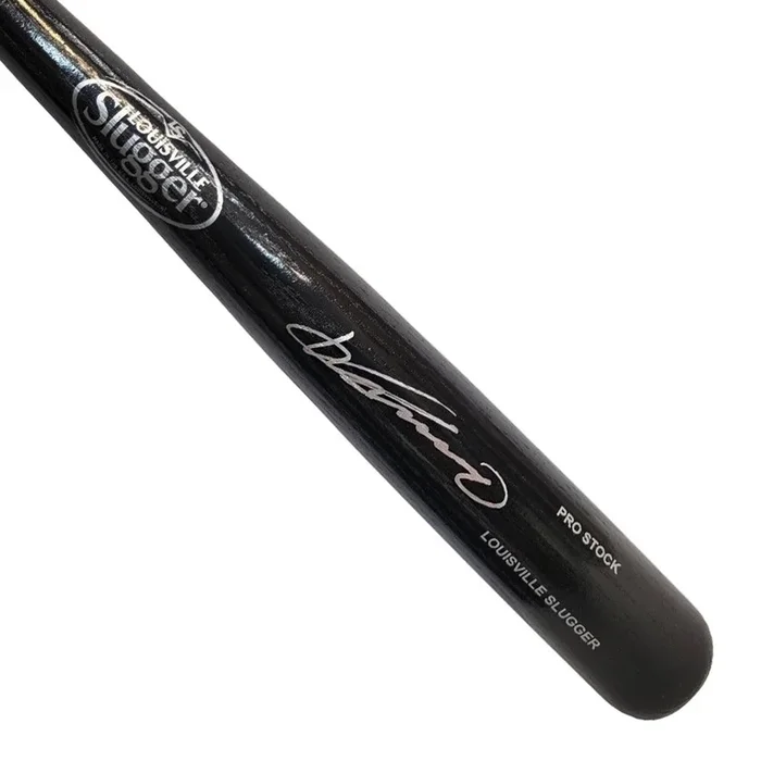 Vladimir Guerrero Sr Signed Louisville Slugger Official MLB Black Baseball Bat (JSA)