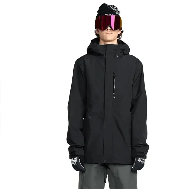volcom jacket l gore-tex black