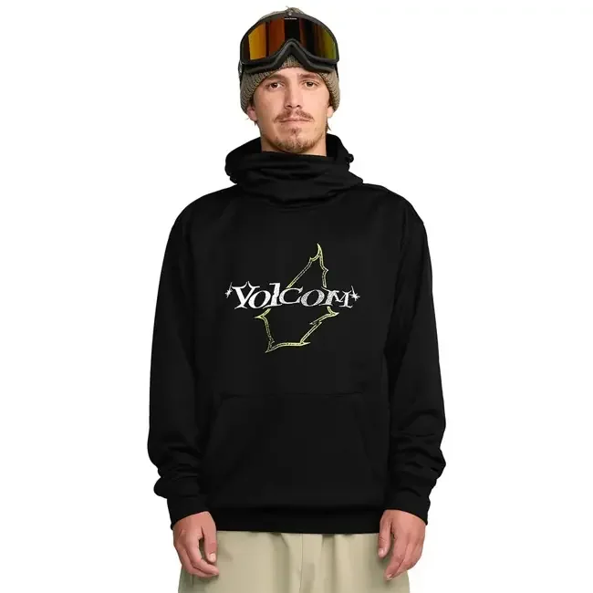volcom sweatshirt hydro riding hoodie black