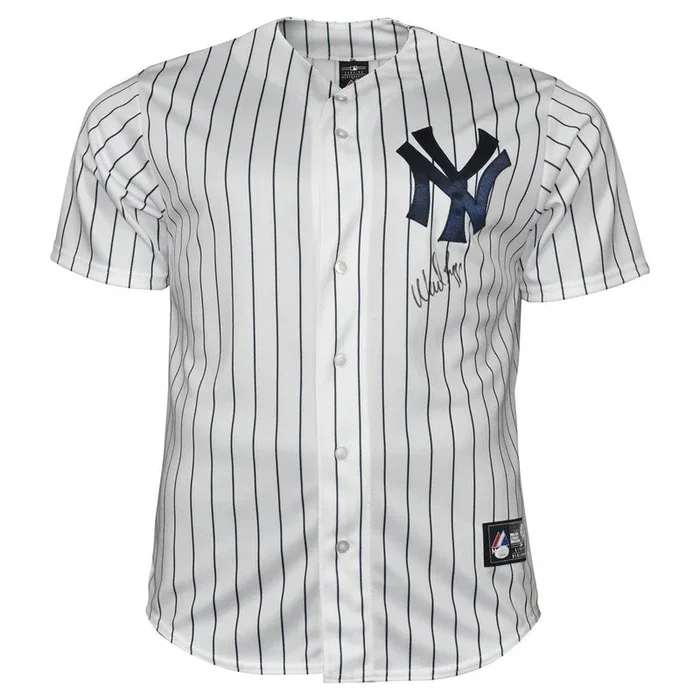 Wade Boggs Signed Authentic New York Yankees Pinstripe Baseball Jersey (JSA)
