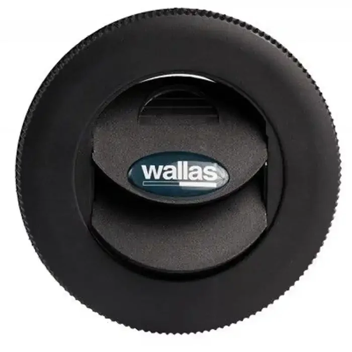 Wallas Closeable Air Vent Black 75mm