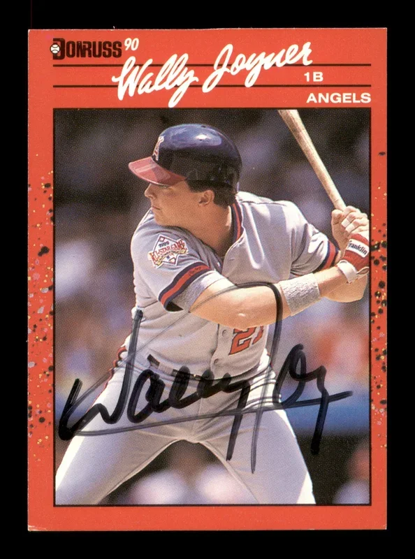Wally Joyner Autographed 1990 Donruss Card #94 California Angels SKU #188561