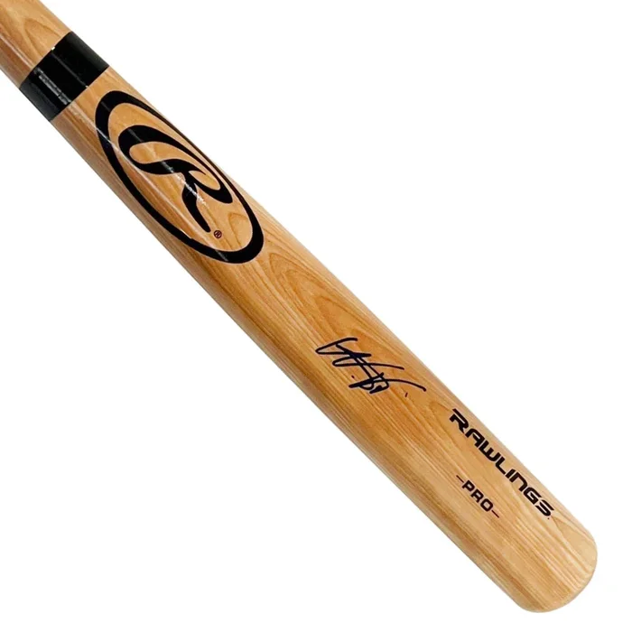 Wander Franco Signed Rawlings Blonde Baseball Bat (JSA)