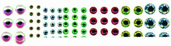 Wapsi Hologram Dome Eyes 5.5mm Chartreuse