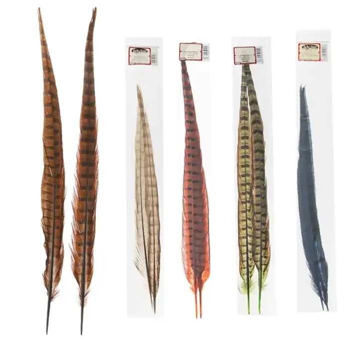 Wapsi Ringneck Pheasant Tail Feathers Pair