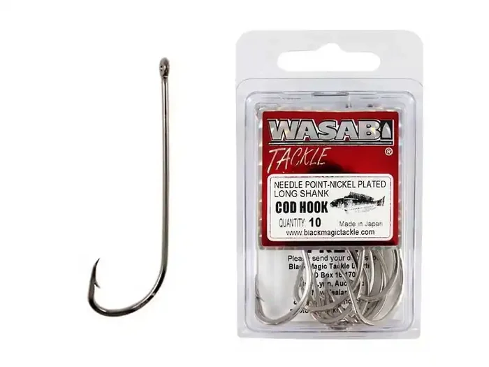 Wasabi Tackle Cod Hooks Medium Pack 7/0