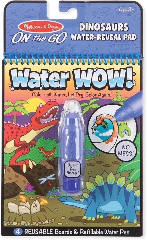Water Wow! Reusable Water-Reveal Activity Pad – Dinosaurs