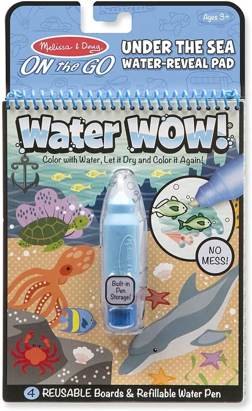 Water Wow! Reusable Water-Reveal Activity Pad – Under the Sea