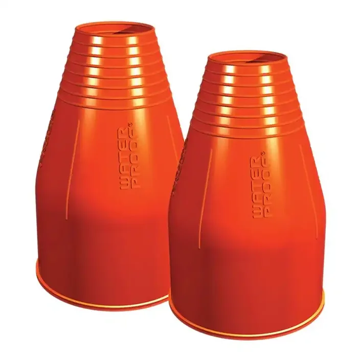 Waterproof Silicone Wetsuit Wrist Seals Orange Pair