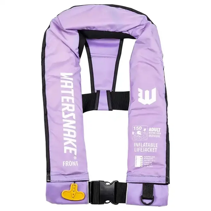 Watersnake Manual Level 150 Inflatable PFD Life Adult Jacket Lilac