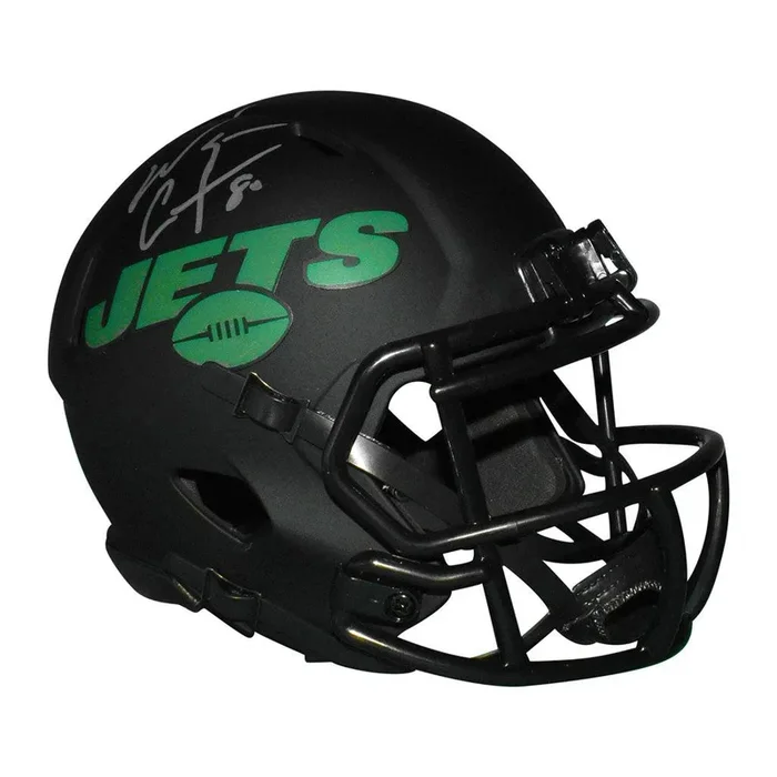 Wayne Chrebet Signed New York Jets Eclipse Speed Mini Replica Football Helmet (JSA)
