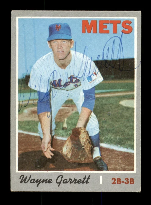Wayne Garrett Autographed 1970 Topps Card #628 New York Mets SKU #204191